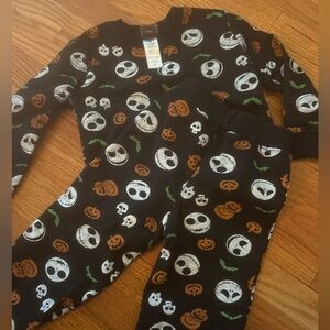Nightmare Before Christmas Jack Skeleton Halloween Sweat Outfit Sweatpants 4T